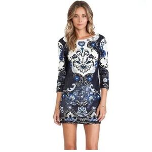 New Needle & Thread Sequinned Shift Dress backless UK 6/XS/0